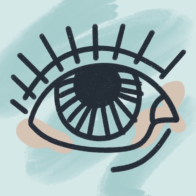 drawing of eye